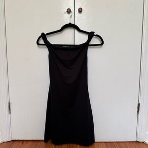 Elegant Black Off-Shoulder Dress